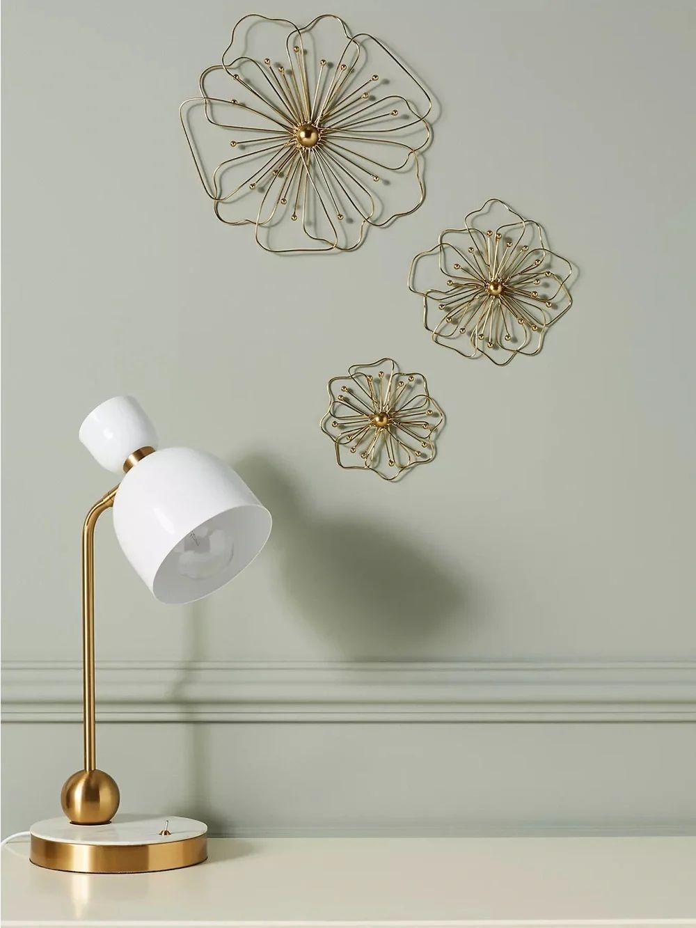 Anthropologie Pauline Wire Gallery Wall Charms, Set of 3